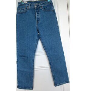 Levi's 501 Women Jeans, Mom, Blue,sz.W27 L26;Cotton,High Rise